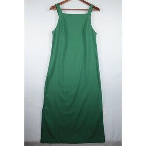 Commense Green Dress NWT Midi Sheath Apron Minimalist Utilitarian Size Large